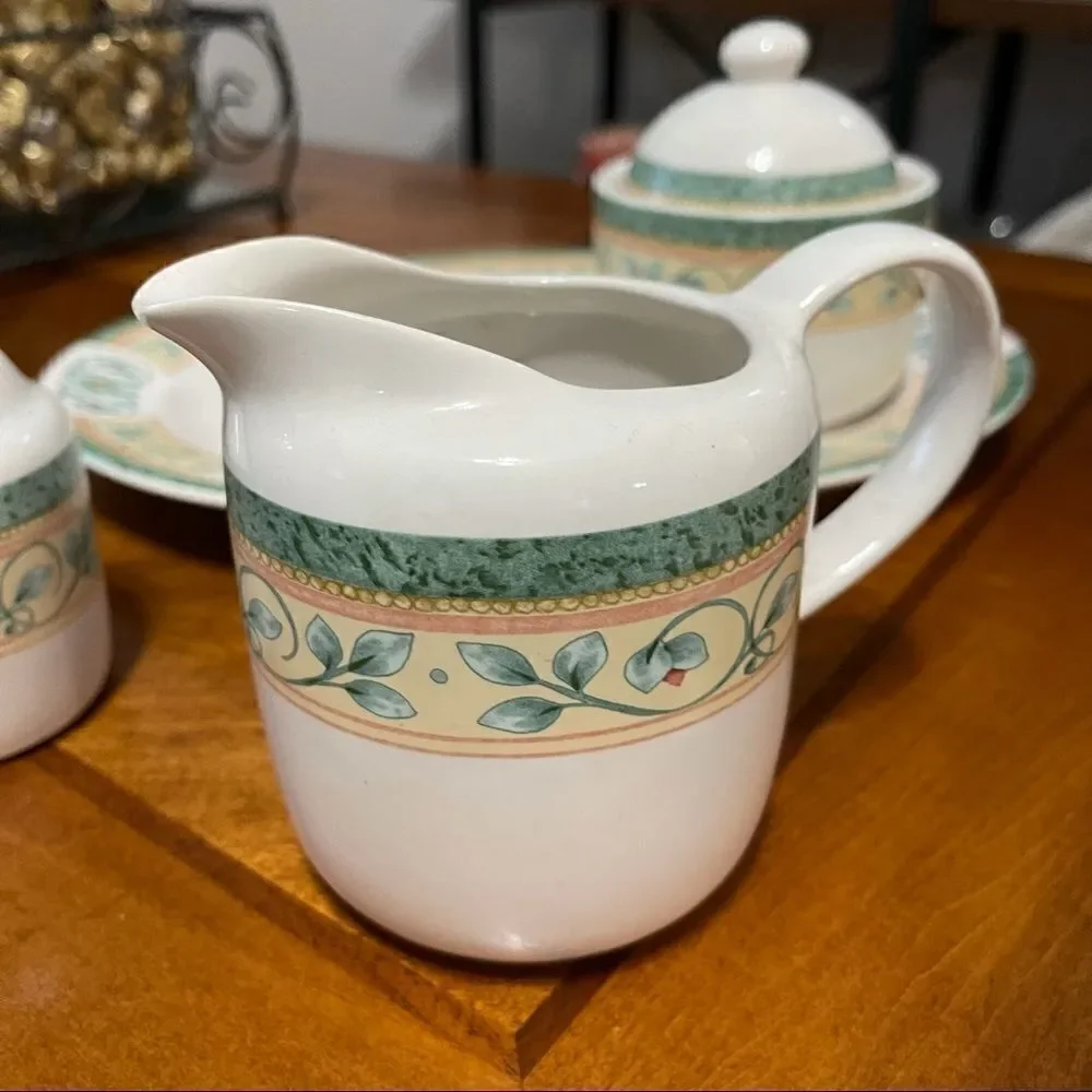 Pfaltzgraff Creamer, Sugar, Salt & Pepper 6pc Set